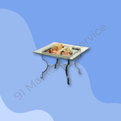 ชั้นโชว์อาหารพร้อมจานแก้ว ขนาด 22x30x18 ซม.