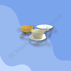 ชั้นโชว์อาหารรูปใบไม้