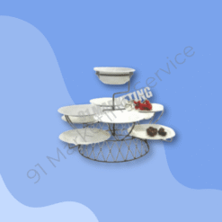 ชั้นโชว์อาหารหลายอย่าง ขนาด 65x65x45 ซม.