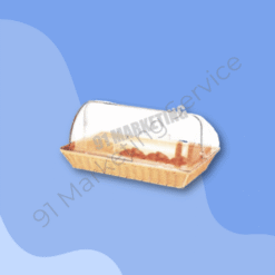 ตะกร้าใส่ขนมปัง ทรงสี่หลี่ยมผืนผ้า ขนาด 36.5x52.5x9 ซม.