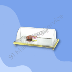 ที่รองเค้กทรงสี่เหลี่ยมผืนผ้า ขนาด 54x39 ซม. (ฐานทอง)