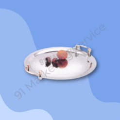 ถาดวางอาหารทรงกลม พร้อมที่จับ