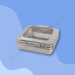 ที่เก็บความอุ่นอาหารทรงสี่เหลี่ยมจตุรัส ฝาปิดแก้ว ขนาด 5.6 ลิตร