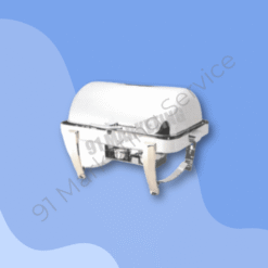 ที่อุ่นอาหาร ทรงสี่เหลี่ยมผืนผ้า ขาตั้งทอง ขนาด 67x48x43 ซม.