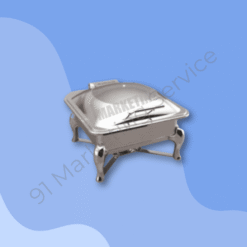 ที่อุ่นอาหาร ทรงสี่เหลี่ยมจตุรัส ฝาปิดแก้ว ขนาด 40x43x30 ซม.