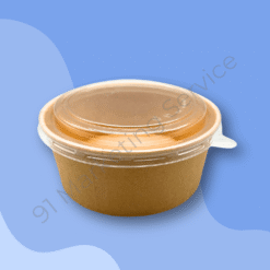 ถ้วยกระดาษคราฟท์ พร้อมฝา PET ขนาด 750 มล.