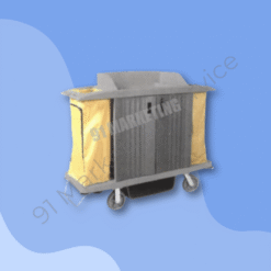 รถเข็นแม่บ้านทรงสูงพร้อมประตูล็อค