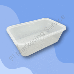 กล่องอาหารเหลี่ยม ขนาด 1,500 มล. พร้อมฝา