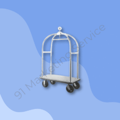 ที่เข็นกระเป๋าสแตนเลส ทรงกลม