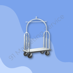 ที่เข็นกระเป๋าสแตนเลส ทรงโค้ง