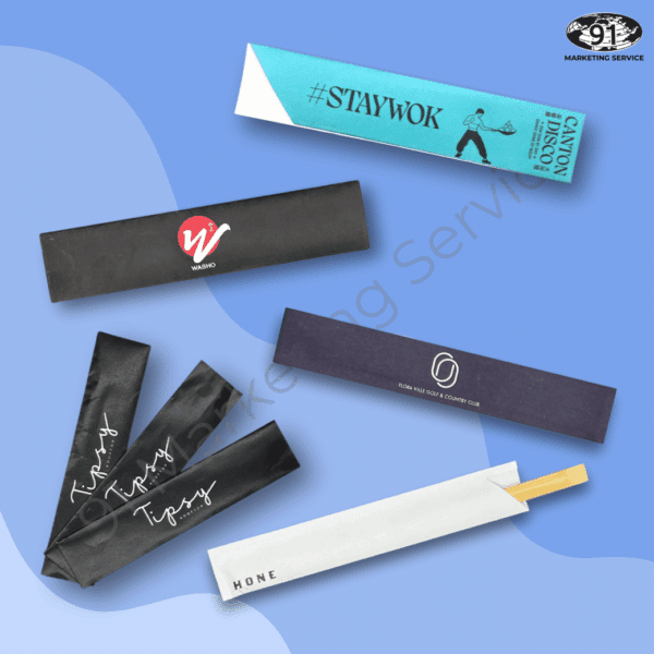 ซองตะเกียบพิมพ์โลโก้ สำหรับร้านอาหารและโรงแรม | 91 Marketing Service