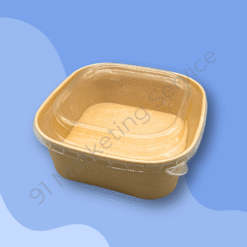 กล่องใส่อาหารกระดาษ สีน้ำตาล สำหรับเดลิเวอรีและร้านอาหาร | 91 Marketing Service