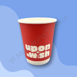 แก้วกระดาษสกรีนโลโก้ ร้านกาแฟ พร้อมบริการผลิตโดย 91 Marketing Service