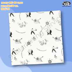 กระดาษรองอาหารพิมพ์โลโก้สำหรับร้านอาหาร ผลิตจากกระดาษกันซึมมัน เหมาะกับเมนูทอดและเบเกอรี่