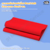 กระดาษเช็ดปากพรีเมี่ยม Dunisoft สีแดง ขนาด 40x40 ซม. บนโต๊ะจีนงานมงคล